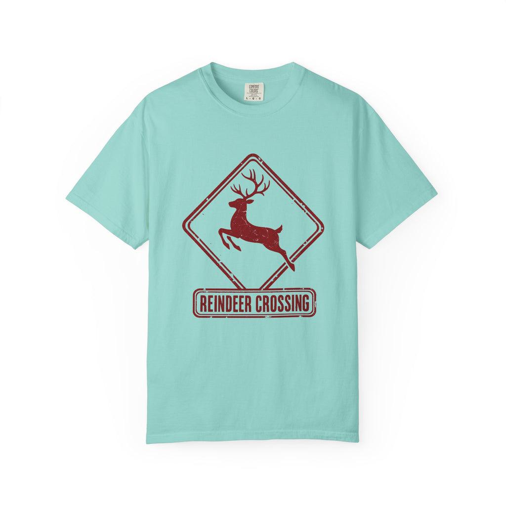 Reindeer Crossing T-Shirt – Chalky Mint