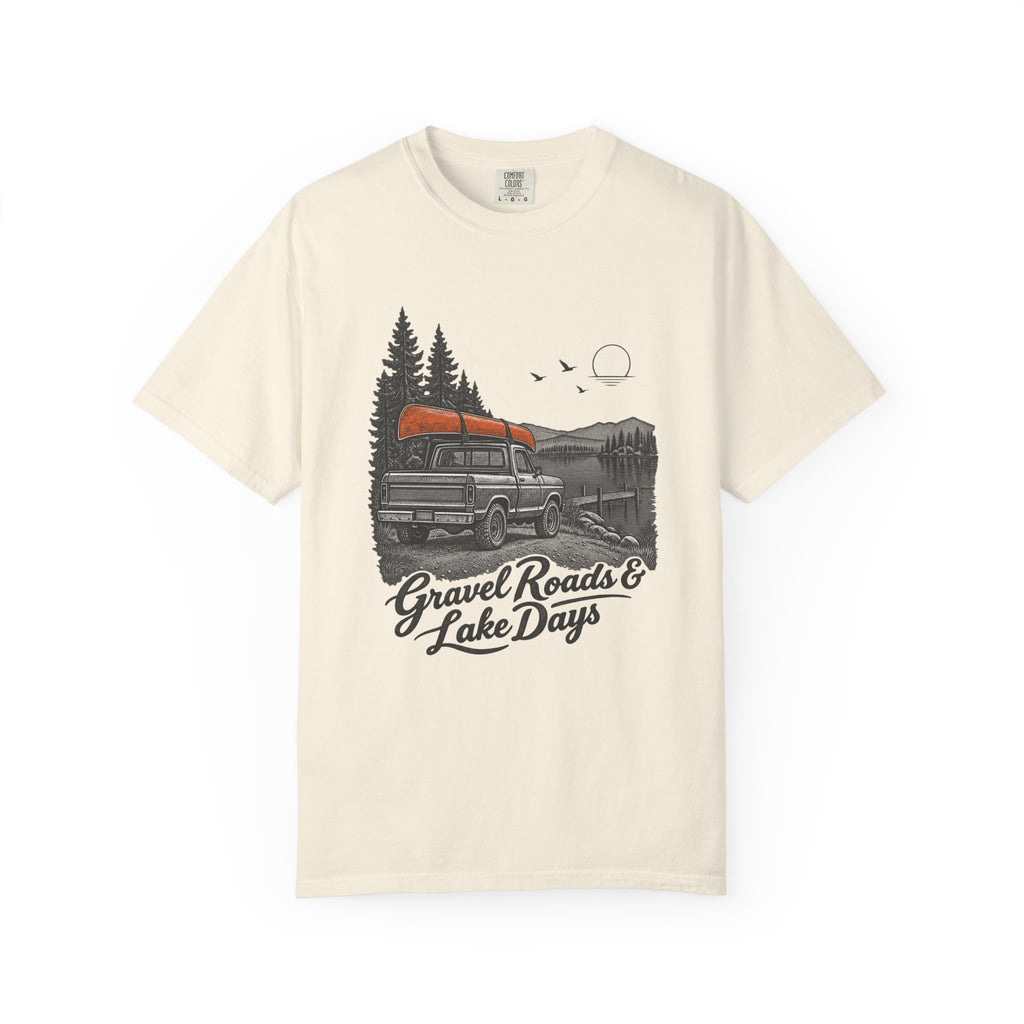 Gravel Roads & Lake Days T-Shirt – Ivory