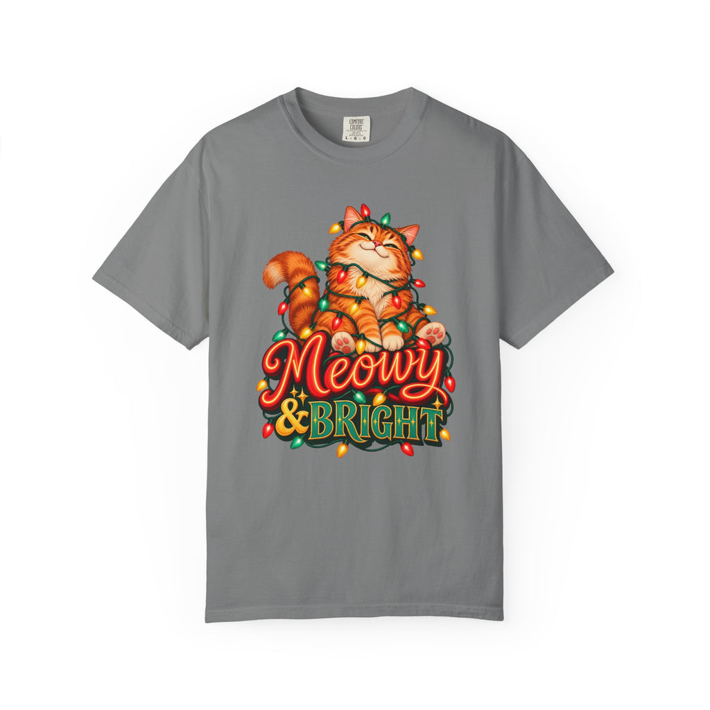 Meowy & Bright T-Shirt – Grey