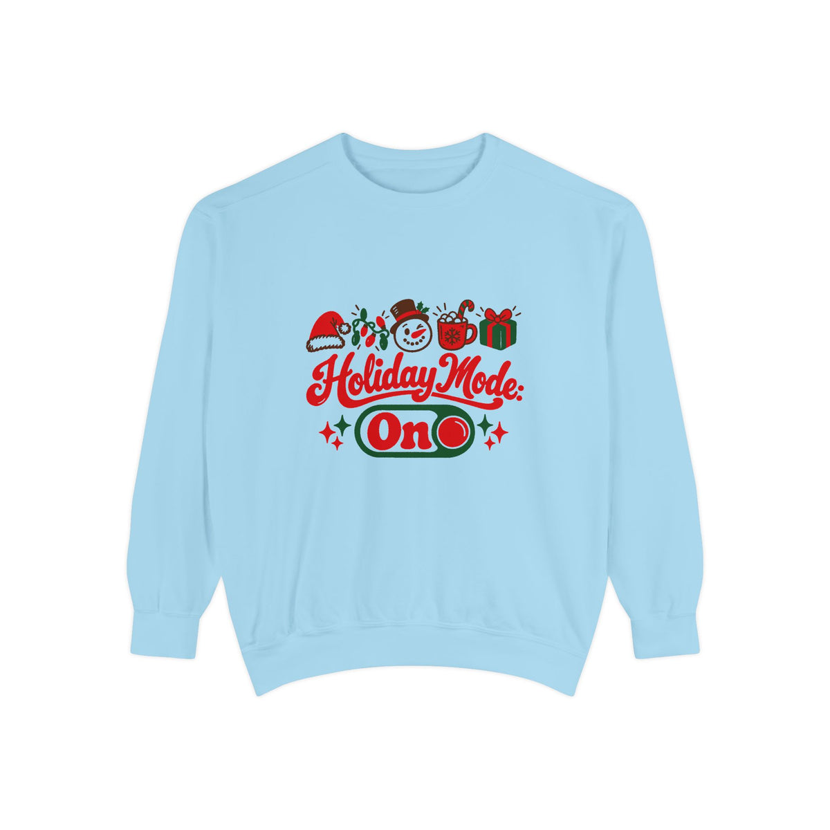 Holiday Mode: On Sweatshirt – Chambray
