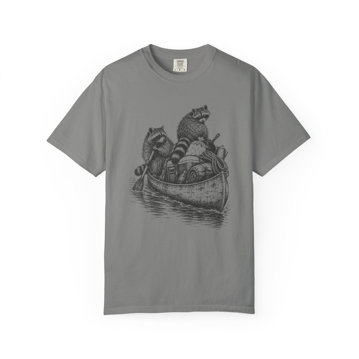 Raccoon Canoe Heist T-Shirt