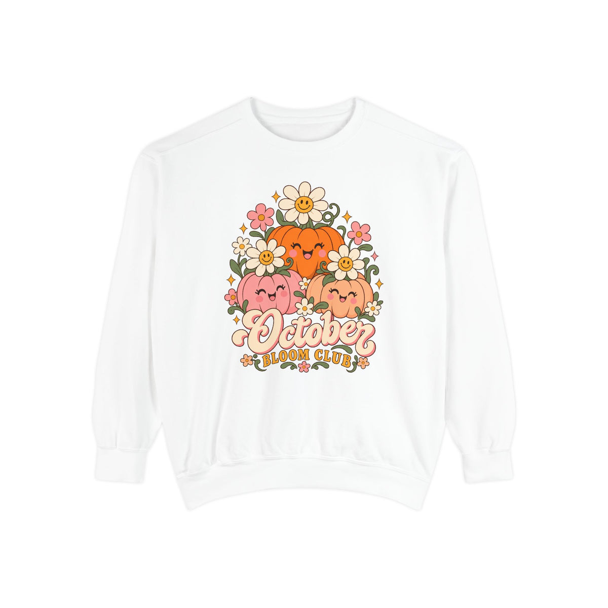 October Bloom Club Sweatshirt – White