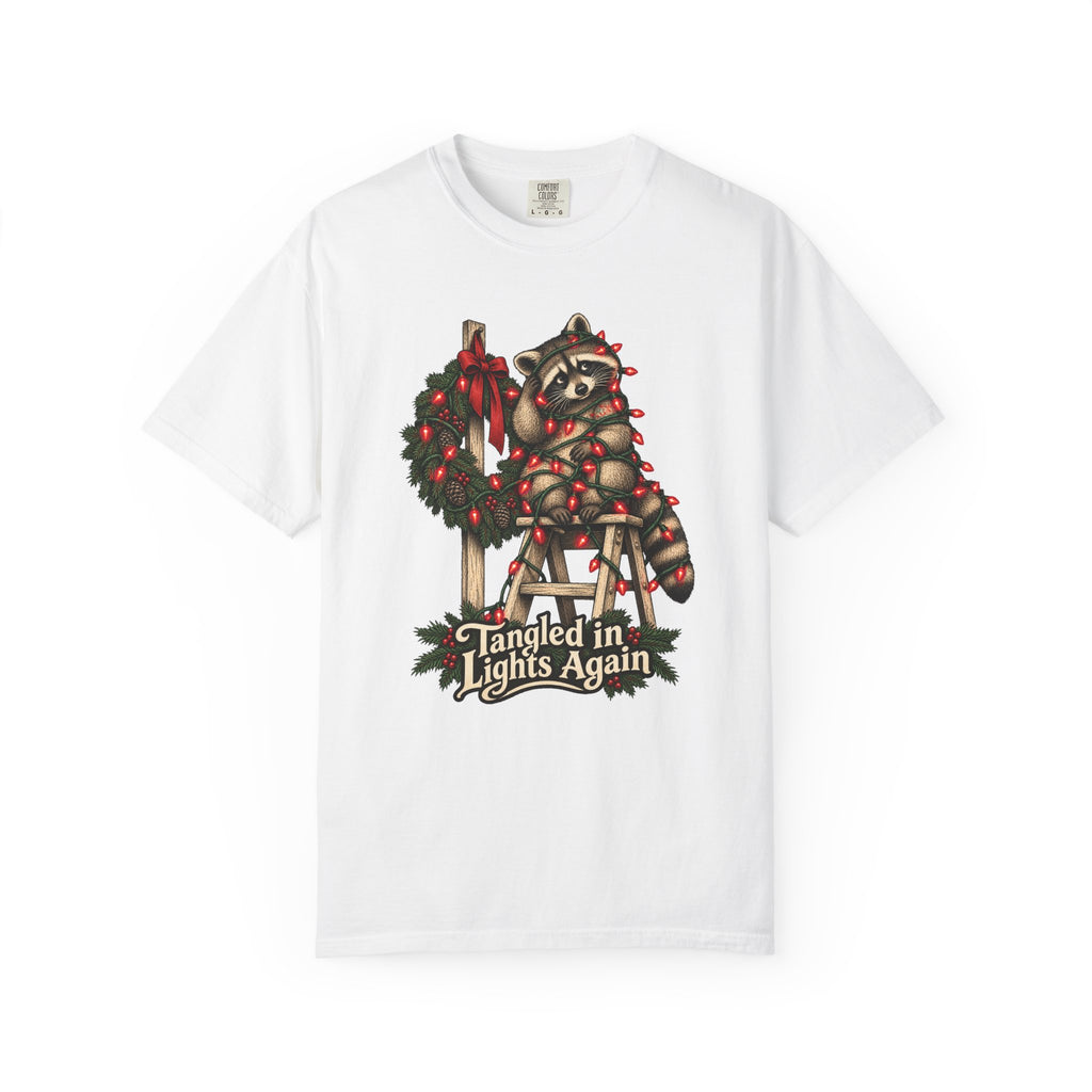 Tangled in Lights Again T-Shirt – White