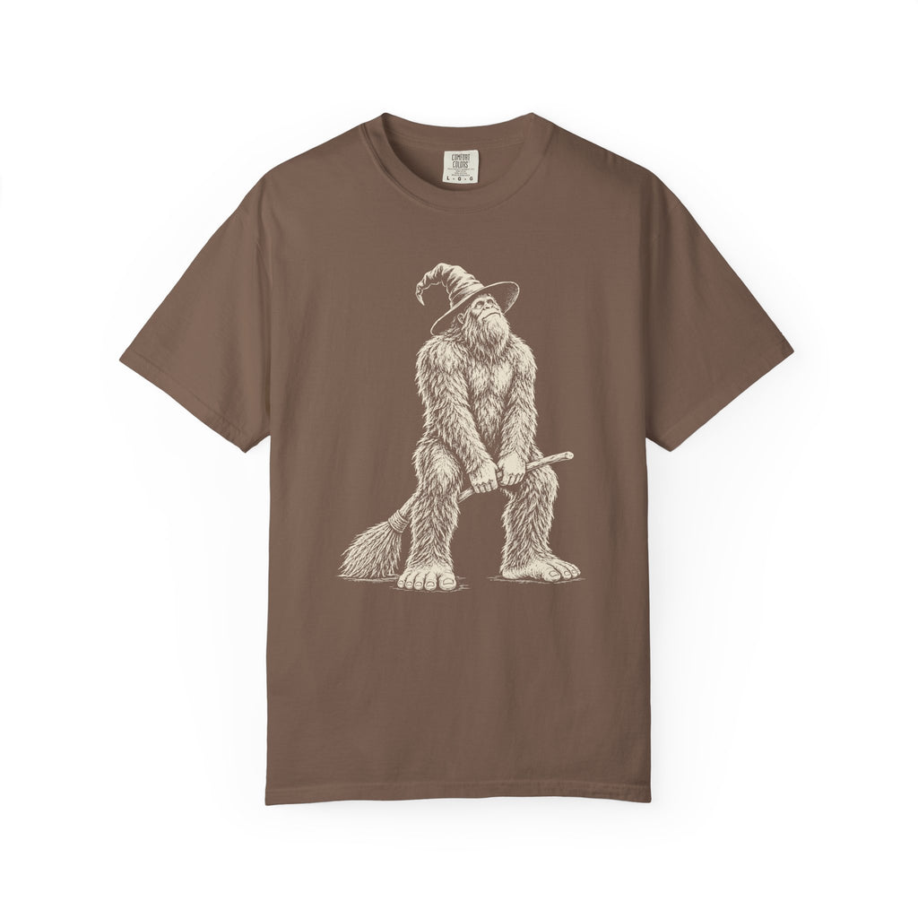 Bigfoot Witch Broom T-Shirt
