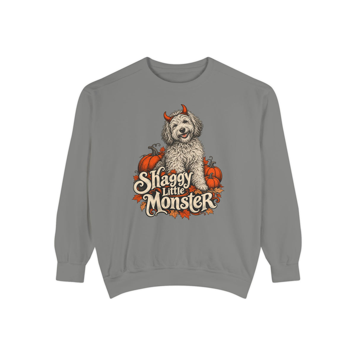 Shaggy Little Monster Sweatshirt – Grey