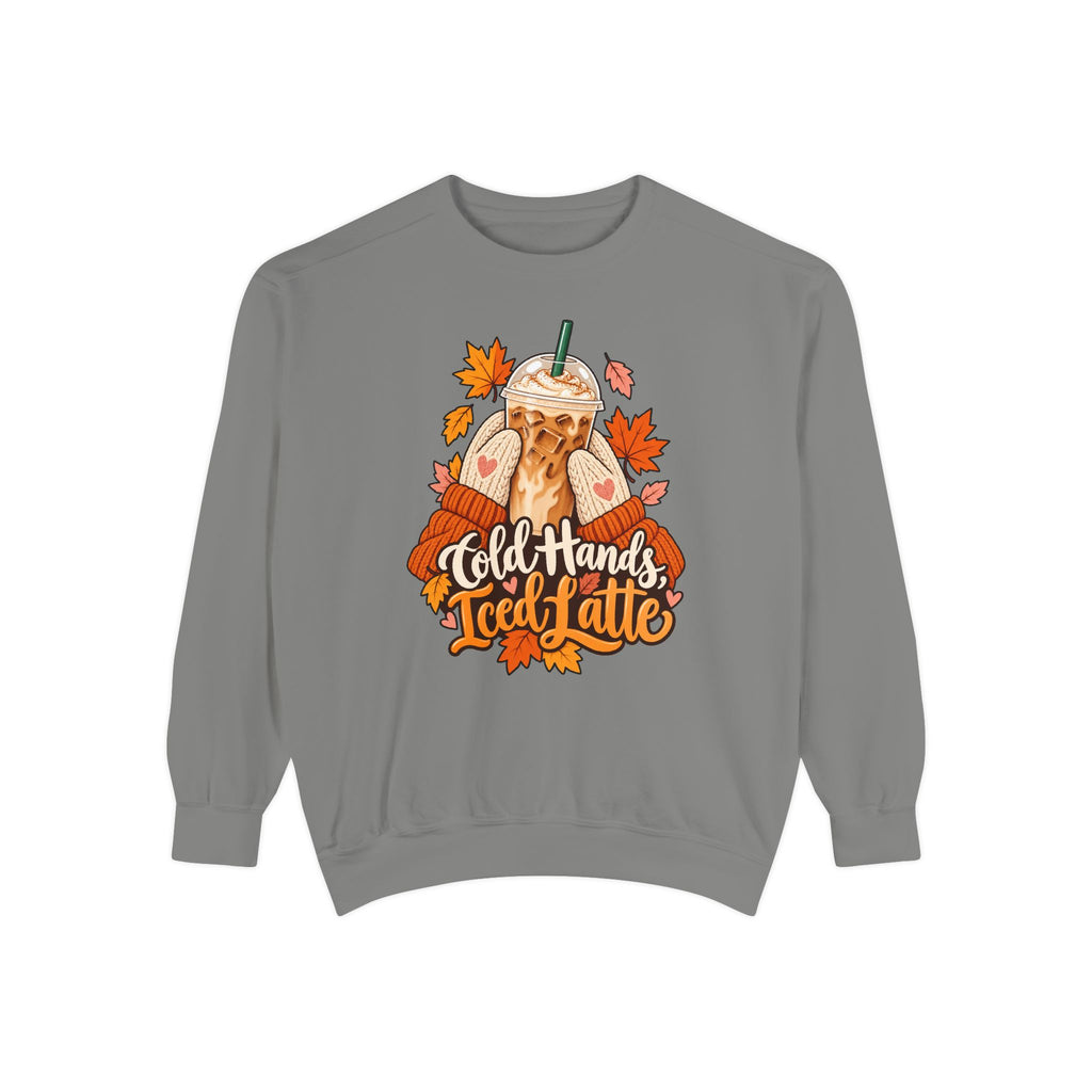 Cold Hands, Iced Latte Sweatshirt – Grey