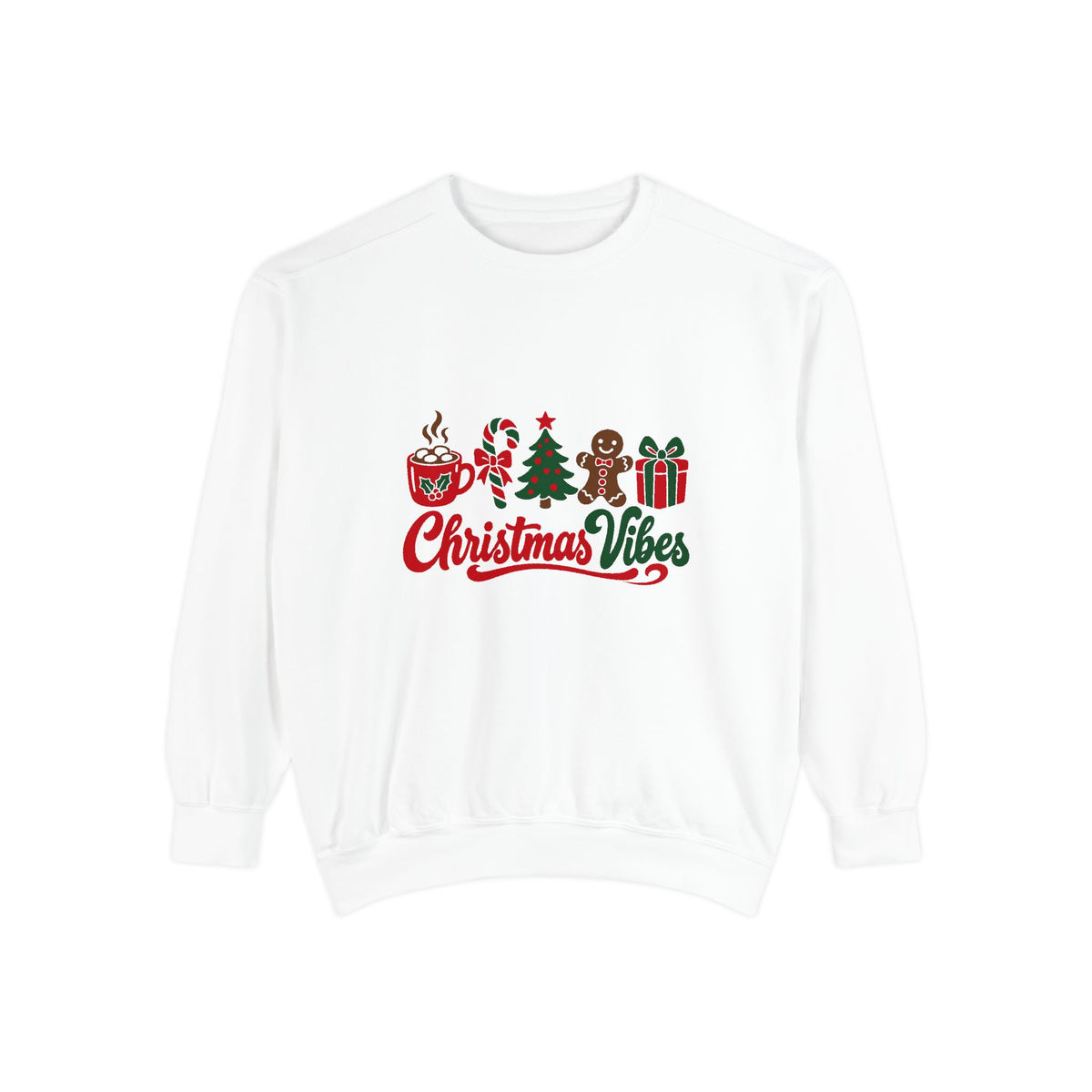Christmas Vibes Sweatshirt – White