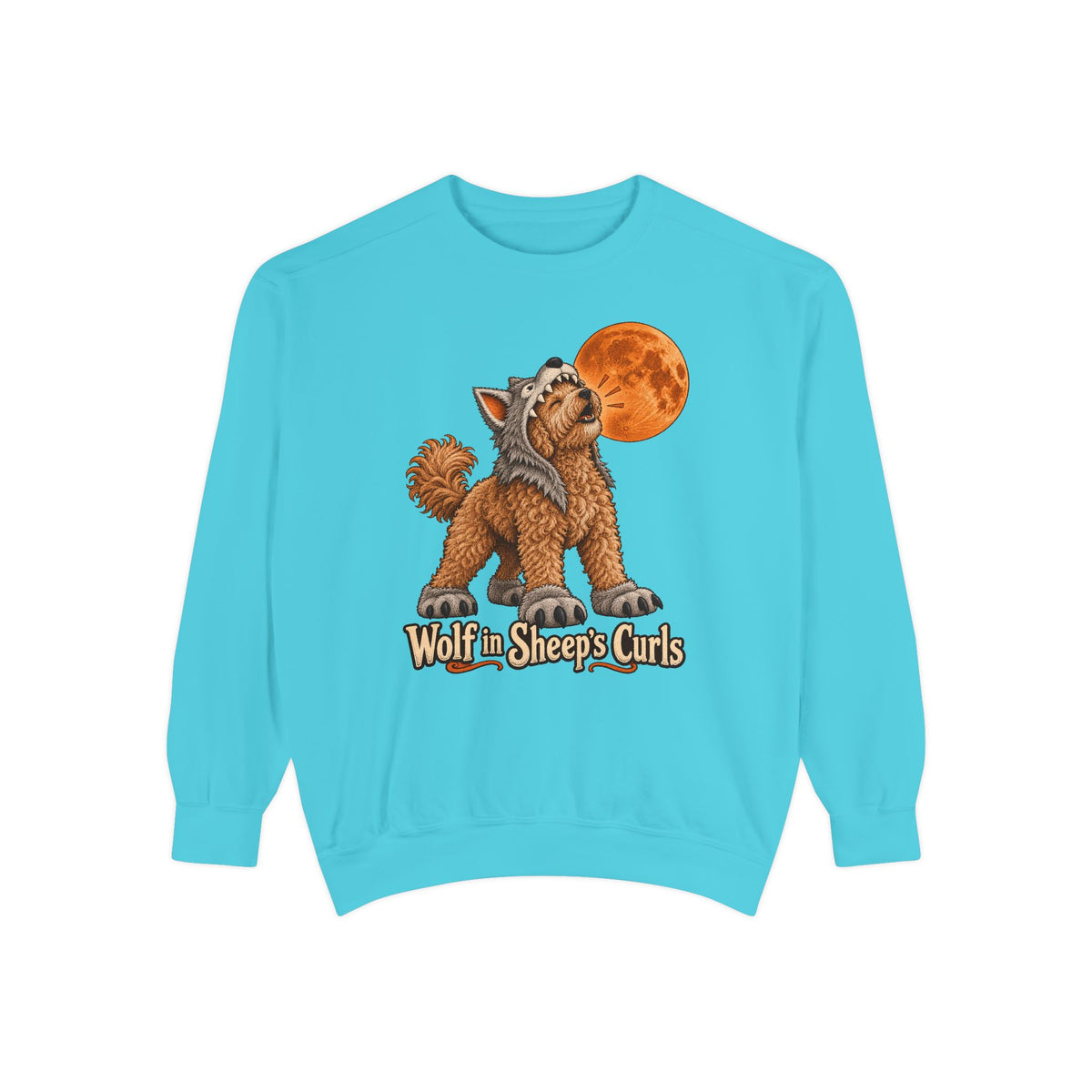 Wolf in Sheep's Curls Sweatshirt – front view