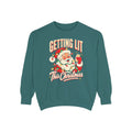 Getting Lit This Christmas Sweatshirt – Blue Spruce
