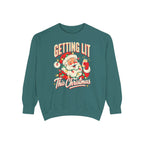 Getting Lit This Christmas Sweatshirt – Blue Spruce