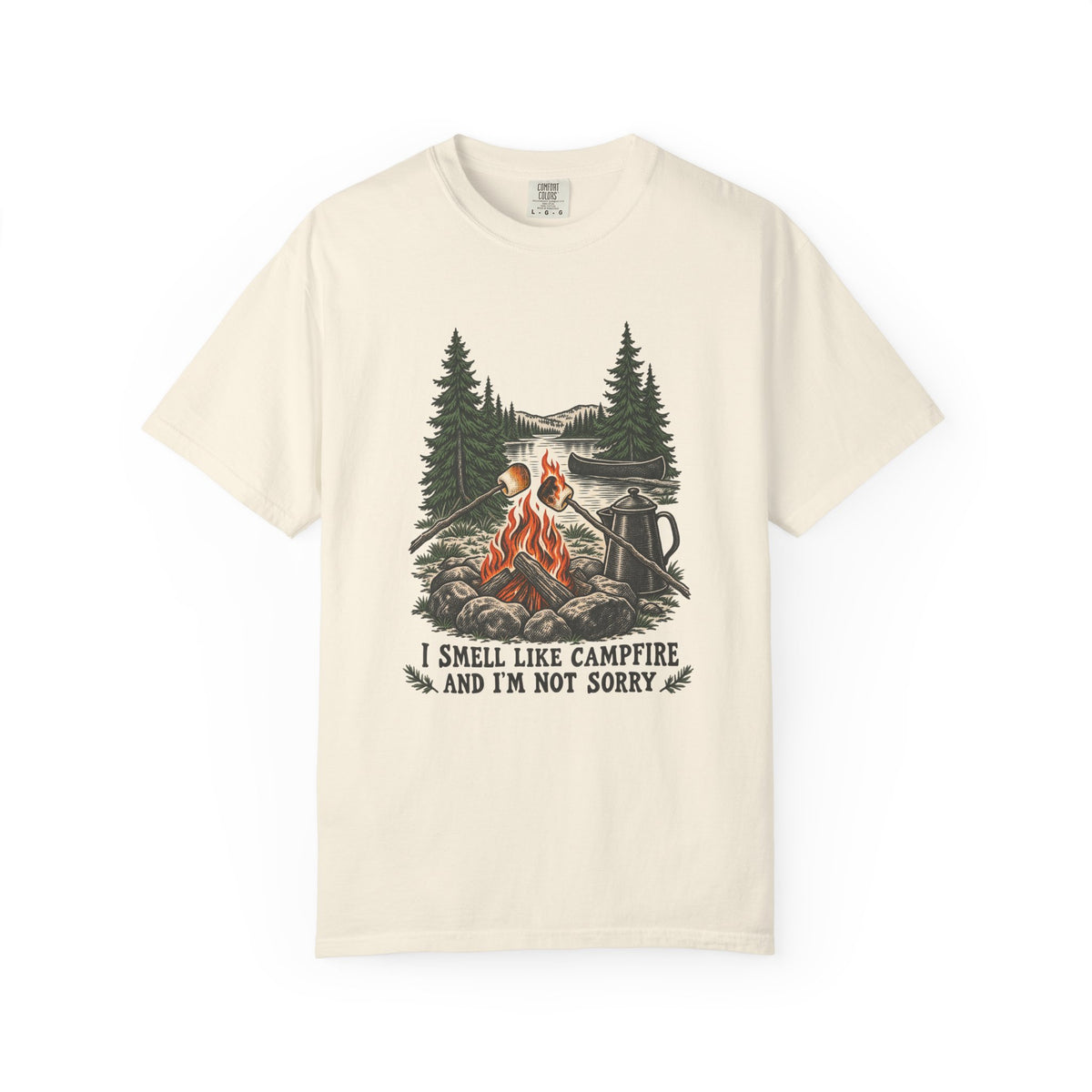 I Smell Like Campfire and I'm Not Sorry T-Shirt – Ivory