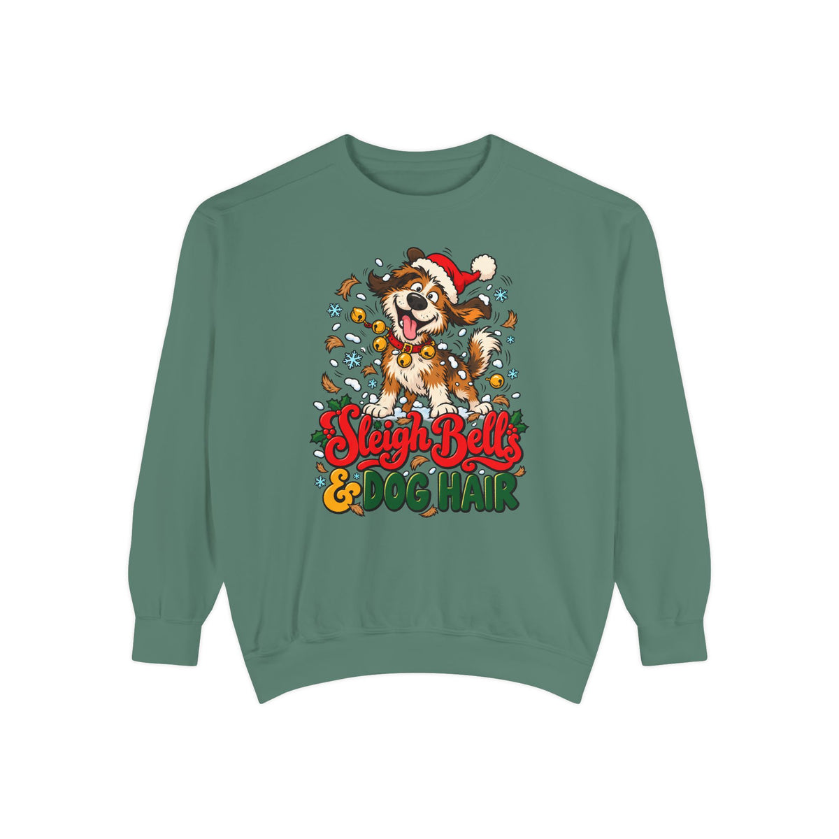 Sleigh Bells & Dog Hair Sweatshirt – Light Green