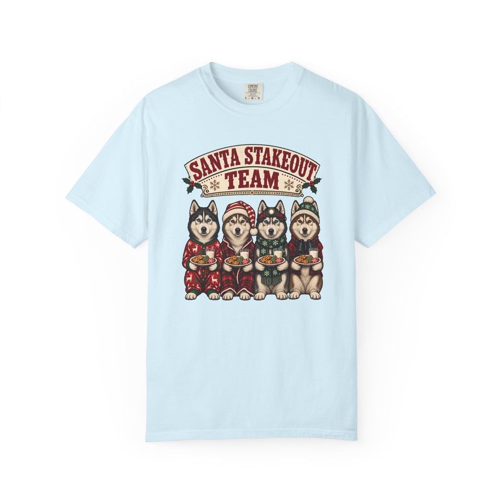 Santa Stakeout Team T-Shirt – Chambray