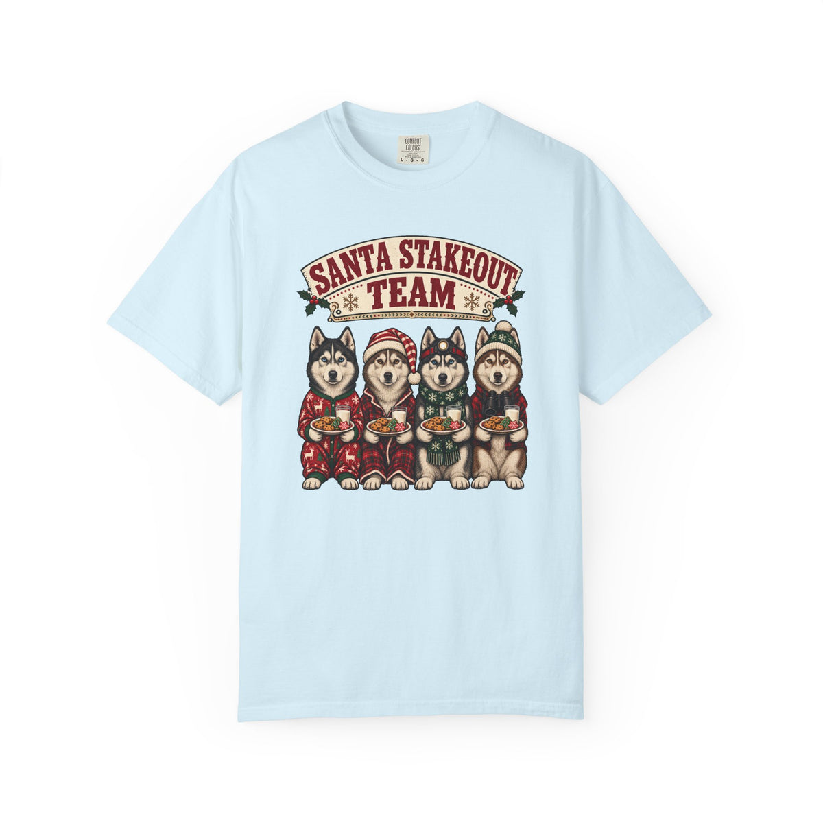 Santa Stakeout Team T-Shirt – Chambray
