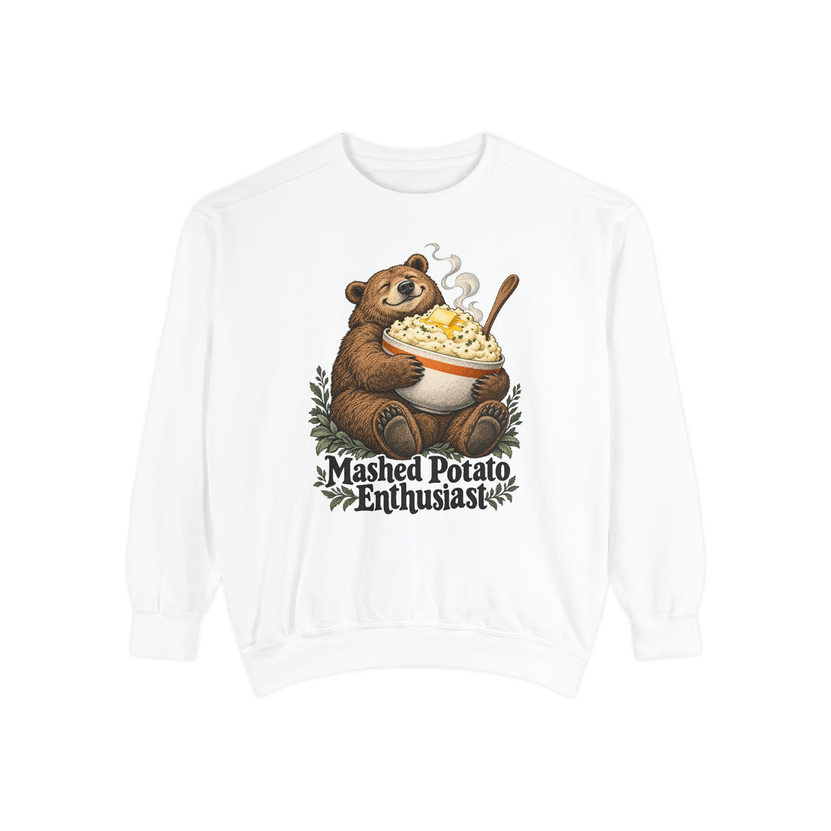 Mashed Potato Enthusiast Sweatshirt – White