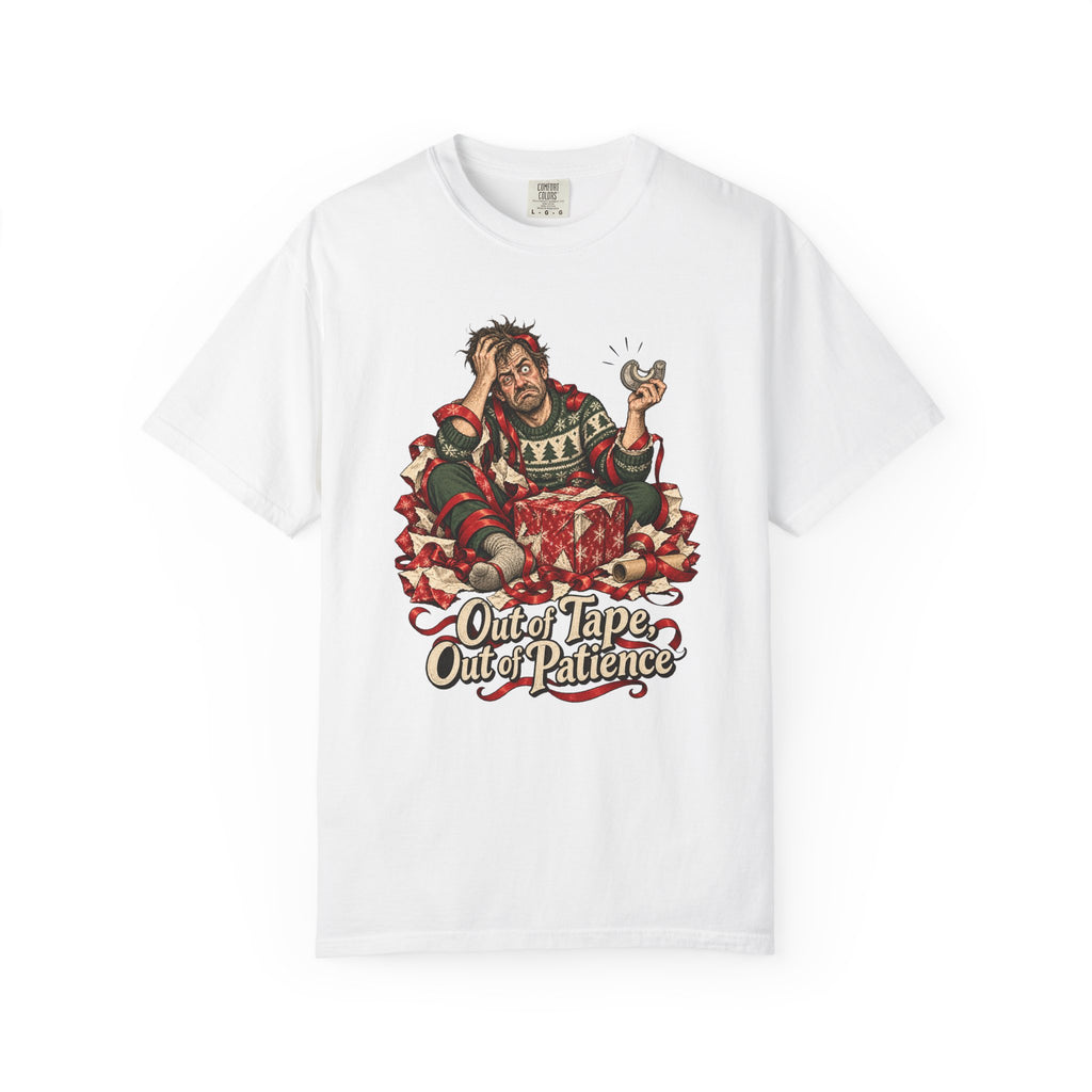 Out of Tape, Out of Patience T-Shirt – White