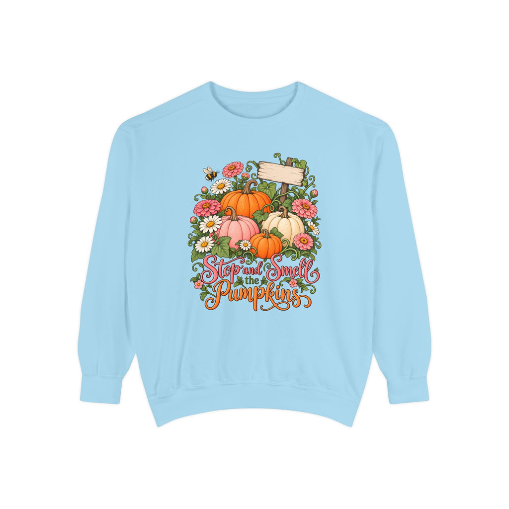 Stop and Smell the Pumpkins Sweatshirt – Chambray