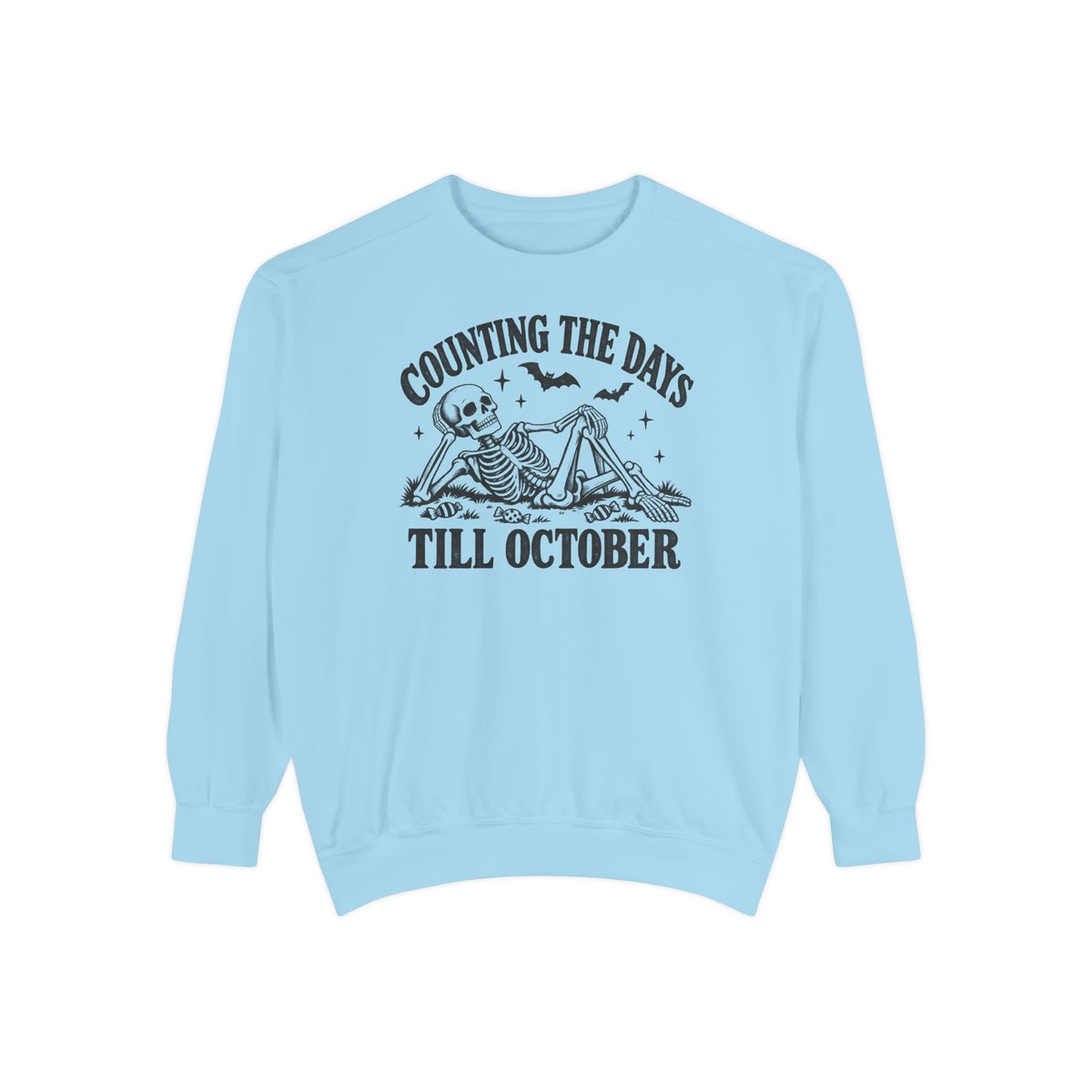 Counting the Days Till October Sweatshirt – Chambray