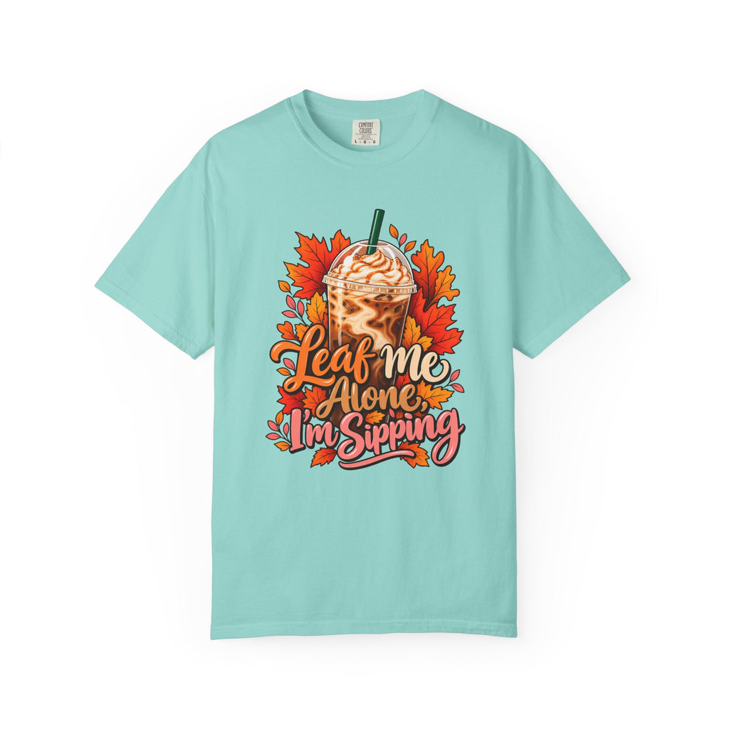 Leaf Me Alone, I'm Sipping T-Shirt – Chalky Mint