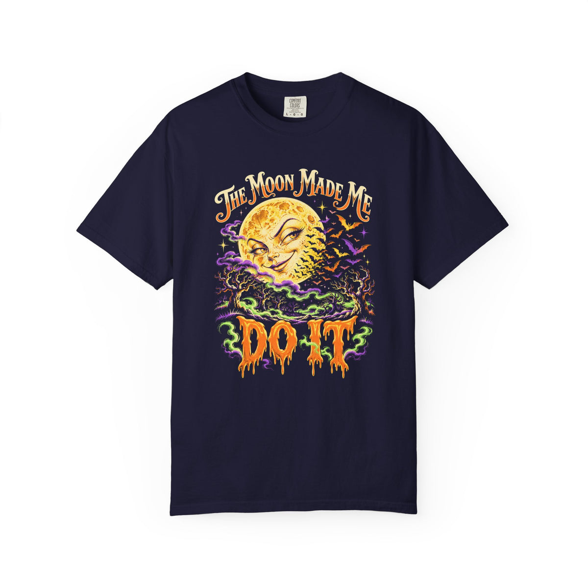 The Moon Made Me Do It T-Shirt – True Navy