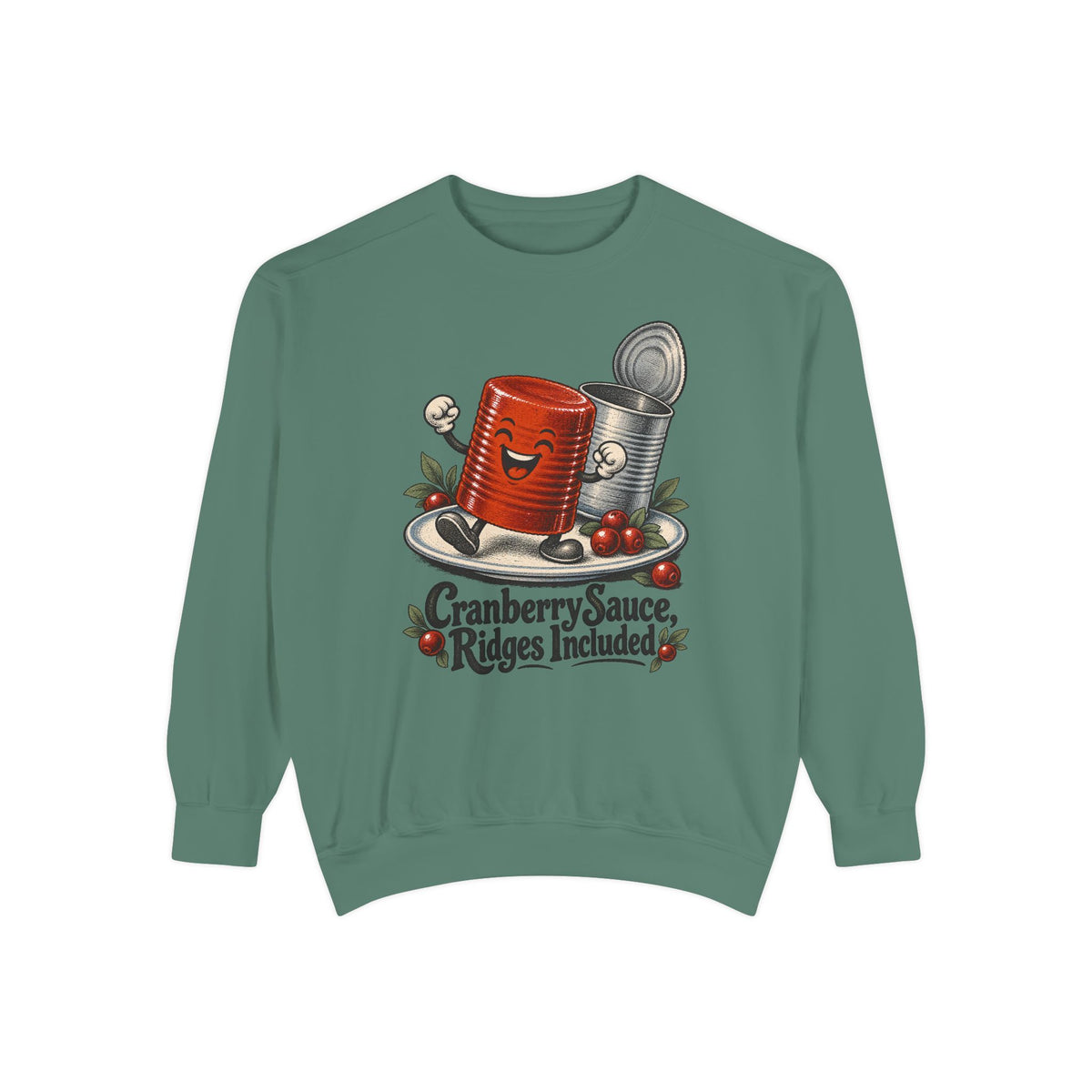 Cranberry Sauce, Ridges Included Sweatshirt – Light Green