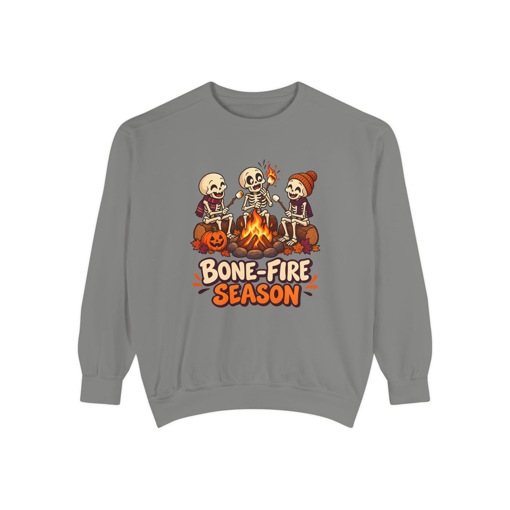 Bone-Fire Season Sweatshirt – Grey