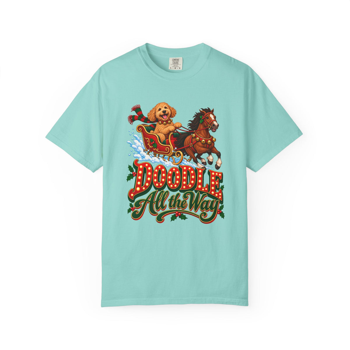 Doodle All the Way T-Shirt – Chalky Mint