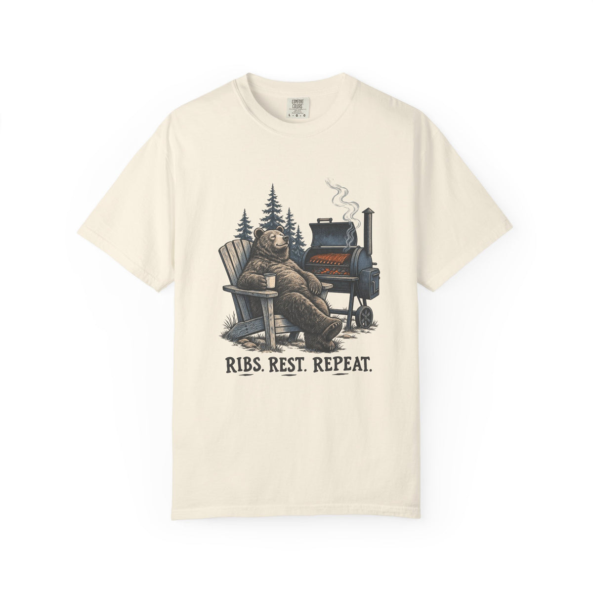 Ribs. Rest. Repeat. T-Shirt – Ivory
