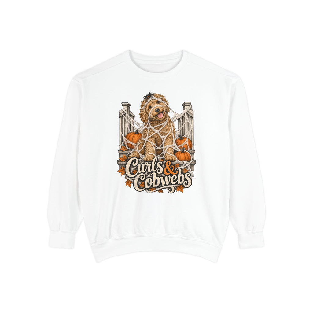 Curls & Cobwebs Sweatshirt – White