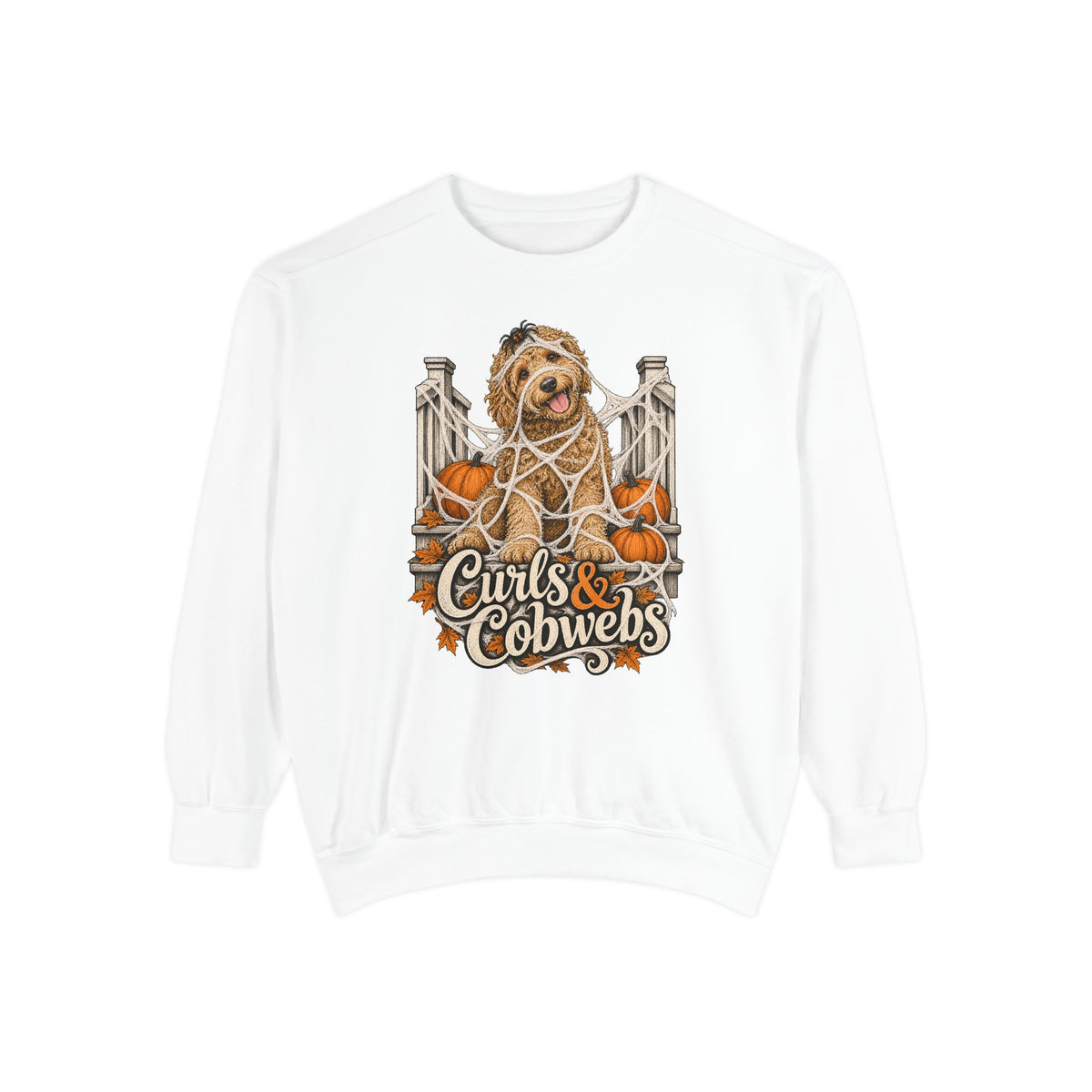 Curls & Cobwebs Sweatshirt – White