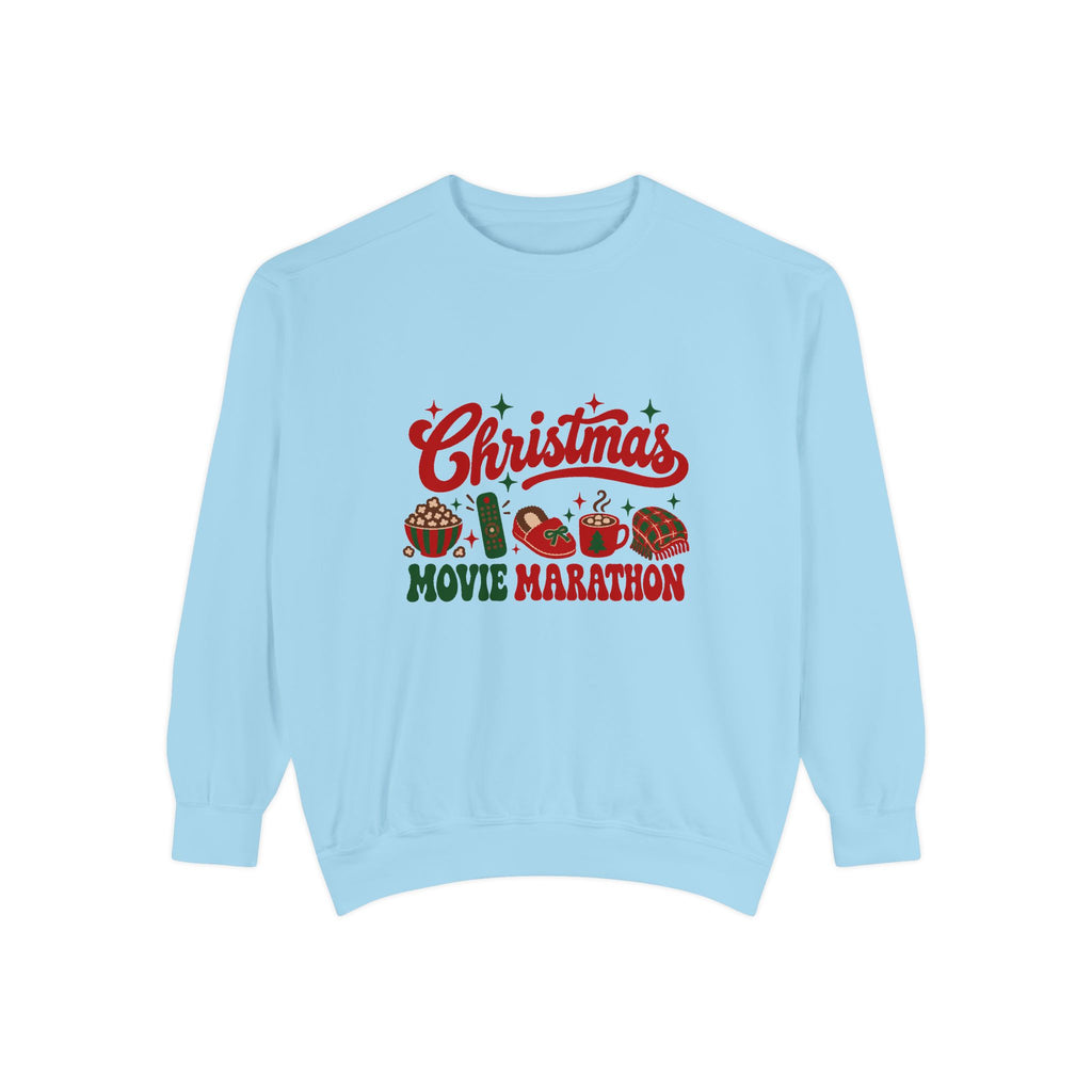 Christmas Movie Marathon Sweatshirt – Chambray