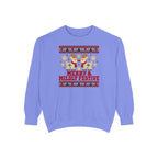 Merry & Mildly Festive Ugly Christmas Sweatshirt – Flo Blue