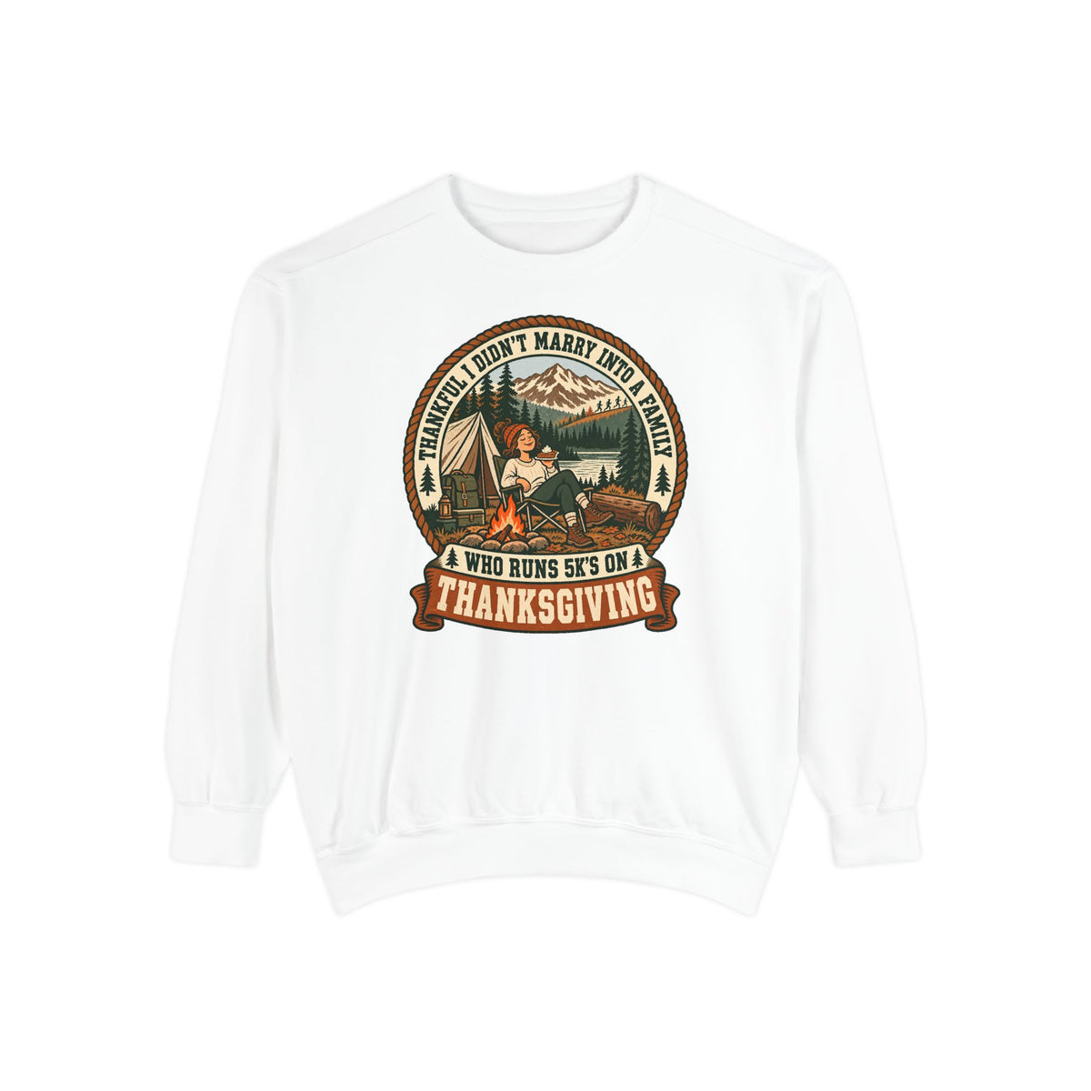 Not a 5K Family Camp Badge Sweatshirt