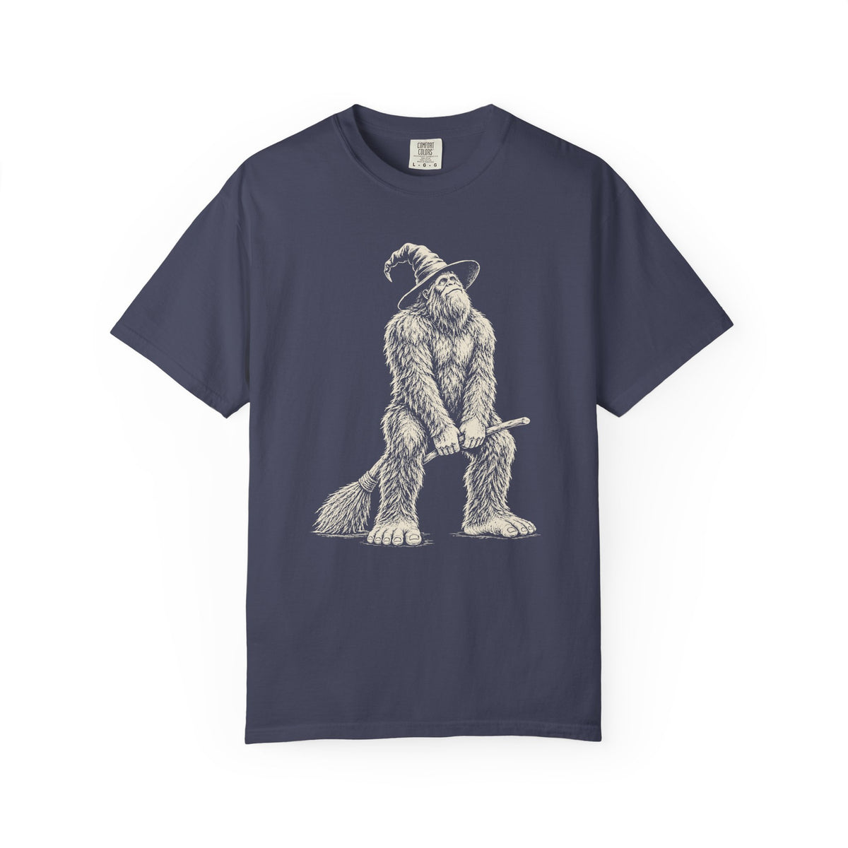 Bigfoot Witch Broom T-Shirt