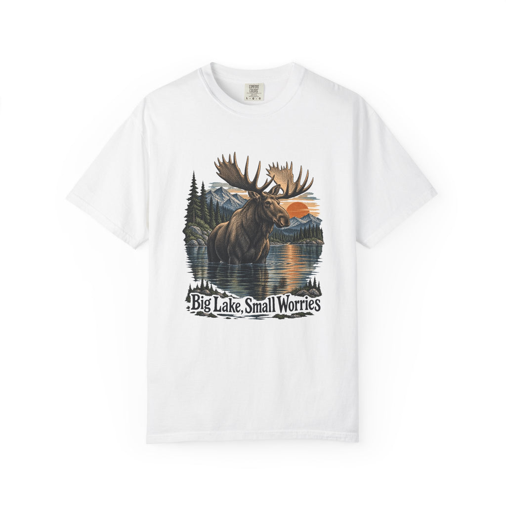 Big Lake, Small Worries T-Shirt – White