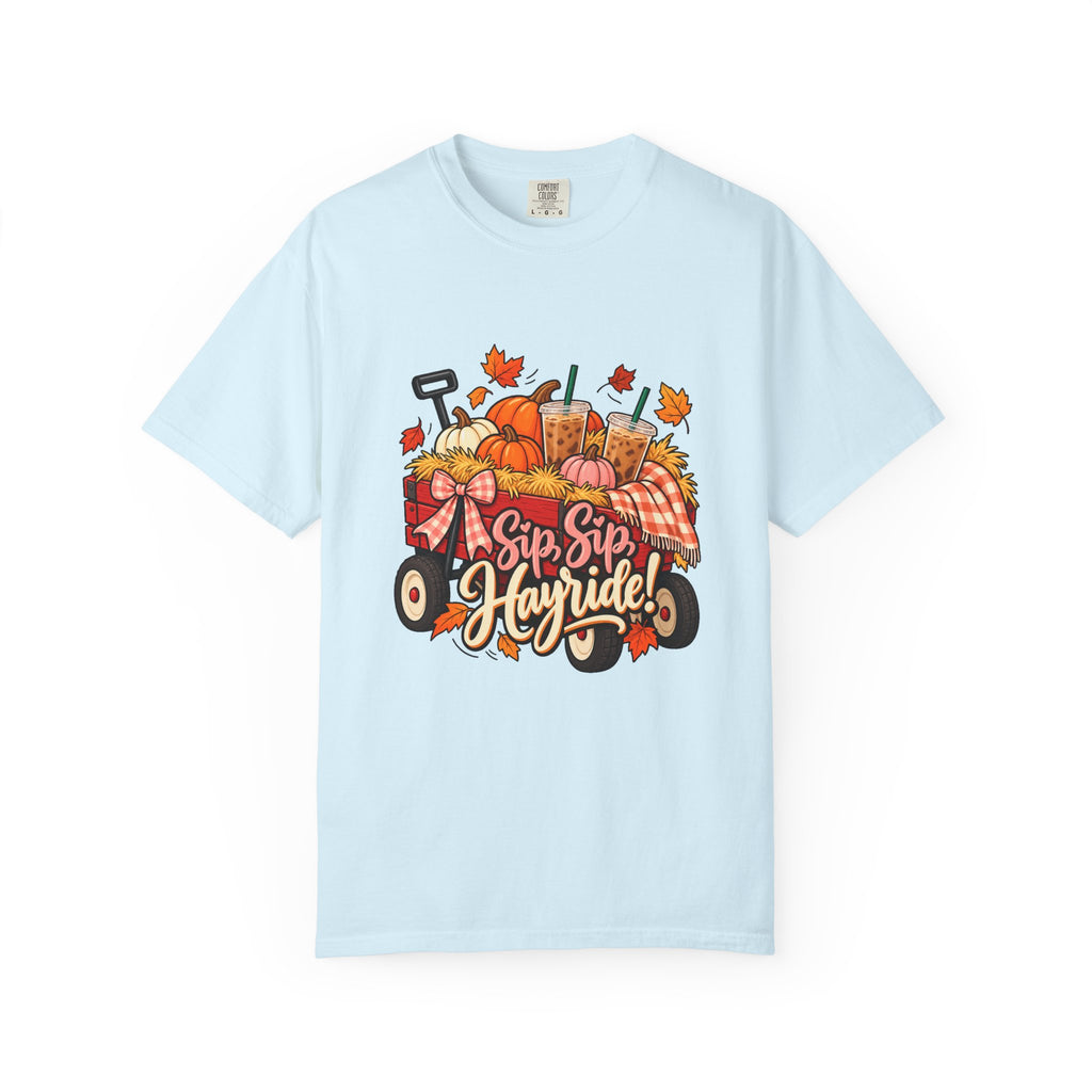 Sip, Sip, Hayride! T-Shirt – Chambray