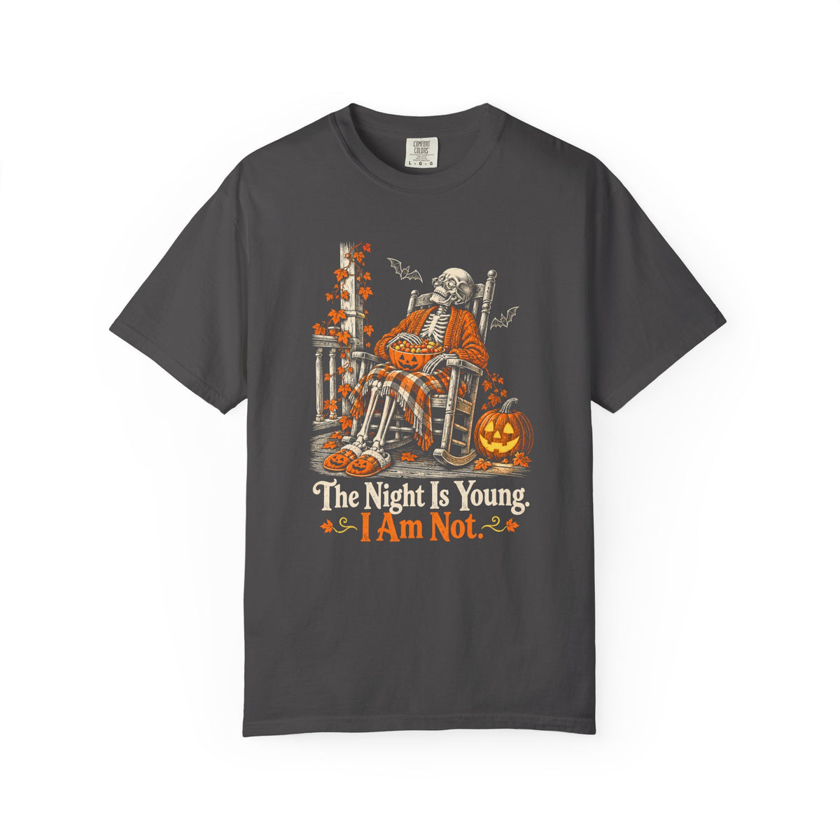 The Night Is Young. I Am Not. T-Shirt – Graphite