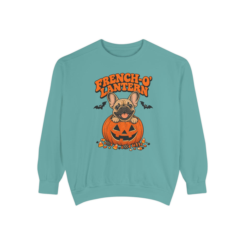 French O Lantern Sweatshirt – Seafoam