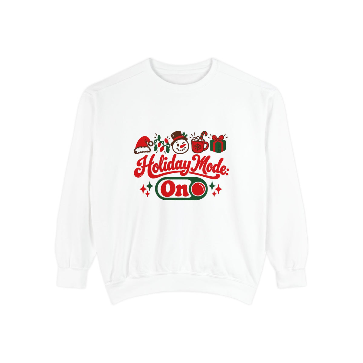 Holiday Mode: On Sweatshirt – White