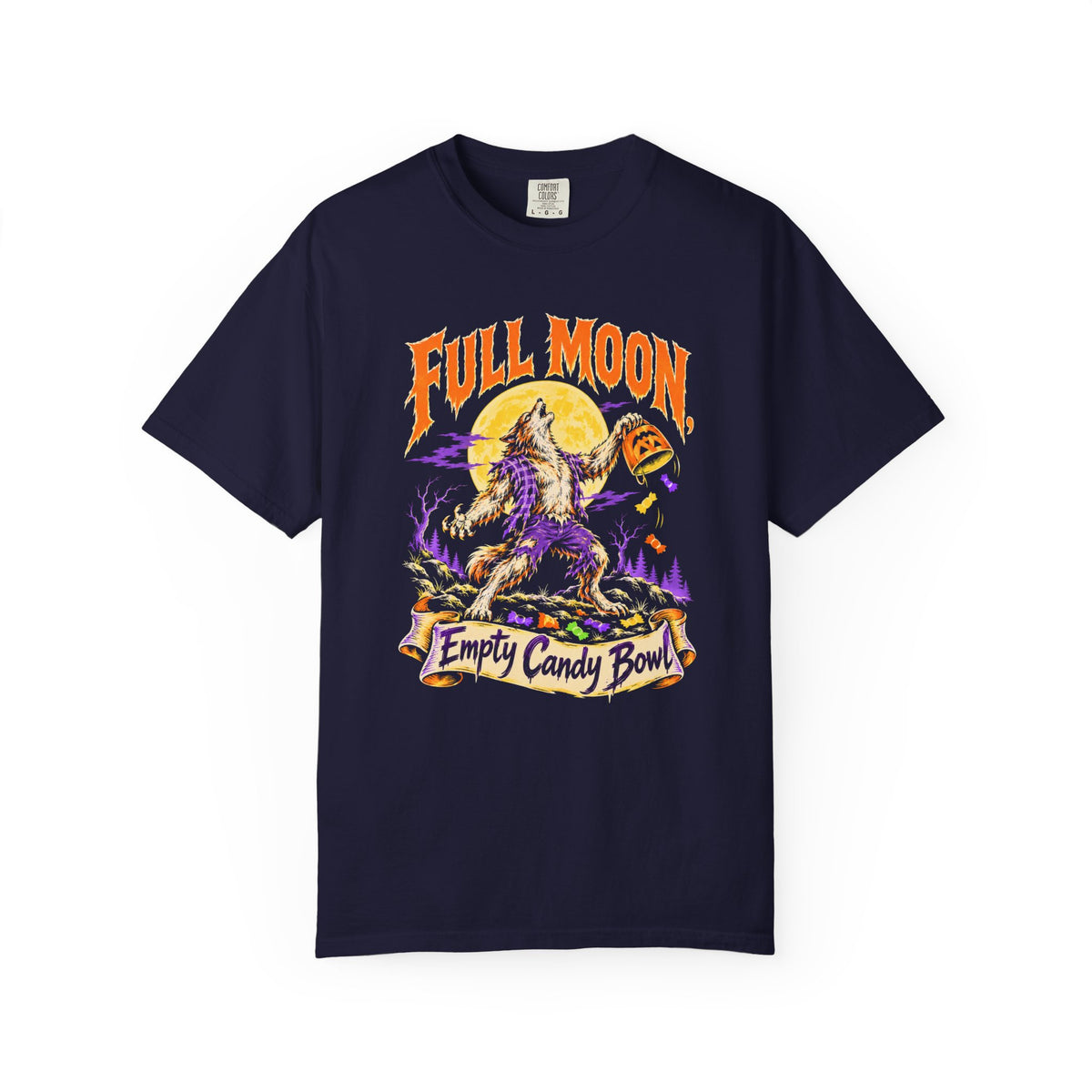 Full Moon, Empty Candy Bowl T-Shirt – True Navy