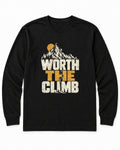 Worth the Climb Summit Flag Long Sleeve Shirt