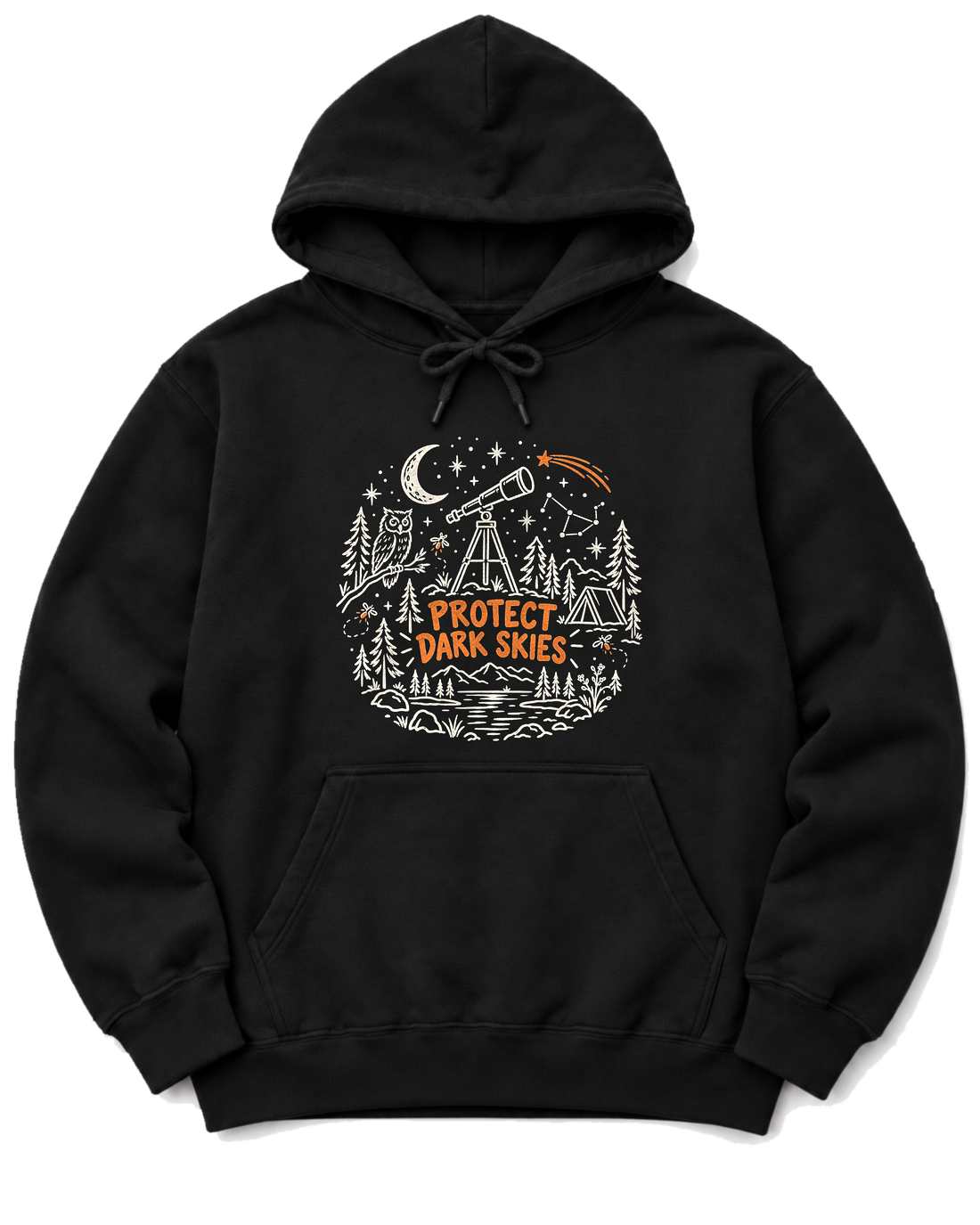 Protect Dark Skies Hoodie - Black