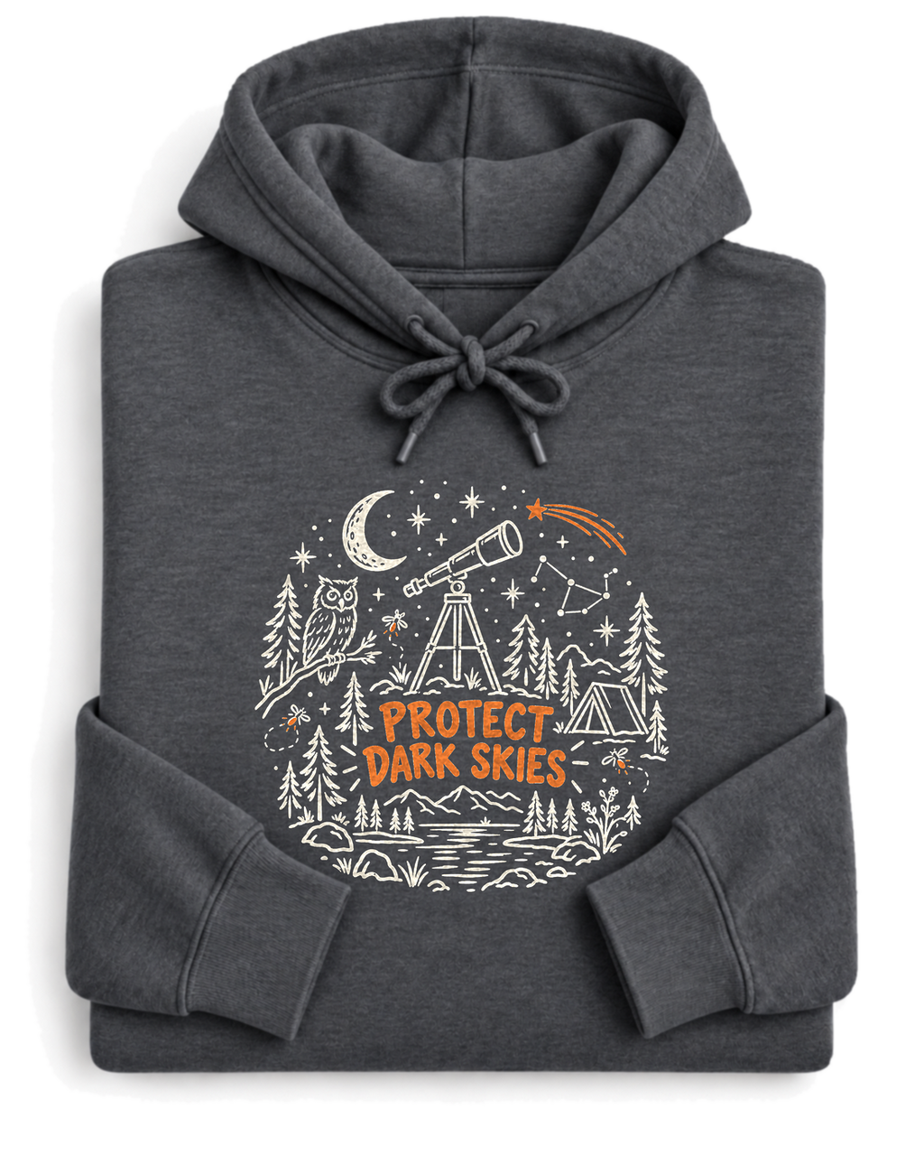 Protect Dark Skies Hoodie - Dark Heather