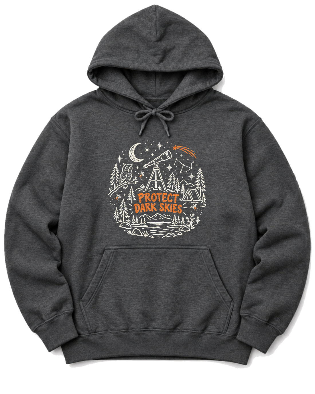 Protect Dark Skies Hoodie - Dark Heather