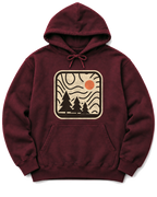 Topo Pines Hoodie - Maroon