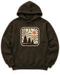 Topo Pines Hoodie - Dark Chocolate