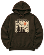 Topo Pines Hoodie - Dark Chocolate
