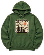Topo Pines Hoodie - Military Green