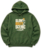 Slow but Scenic Hoodie - Military Green