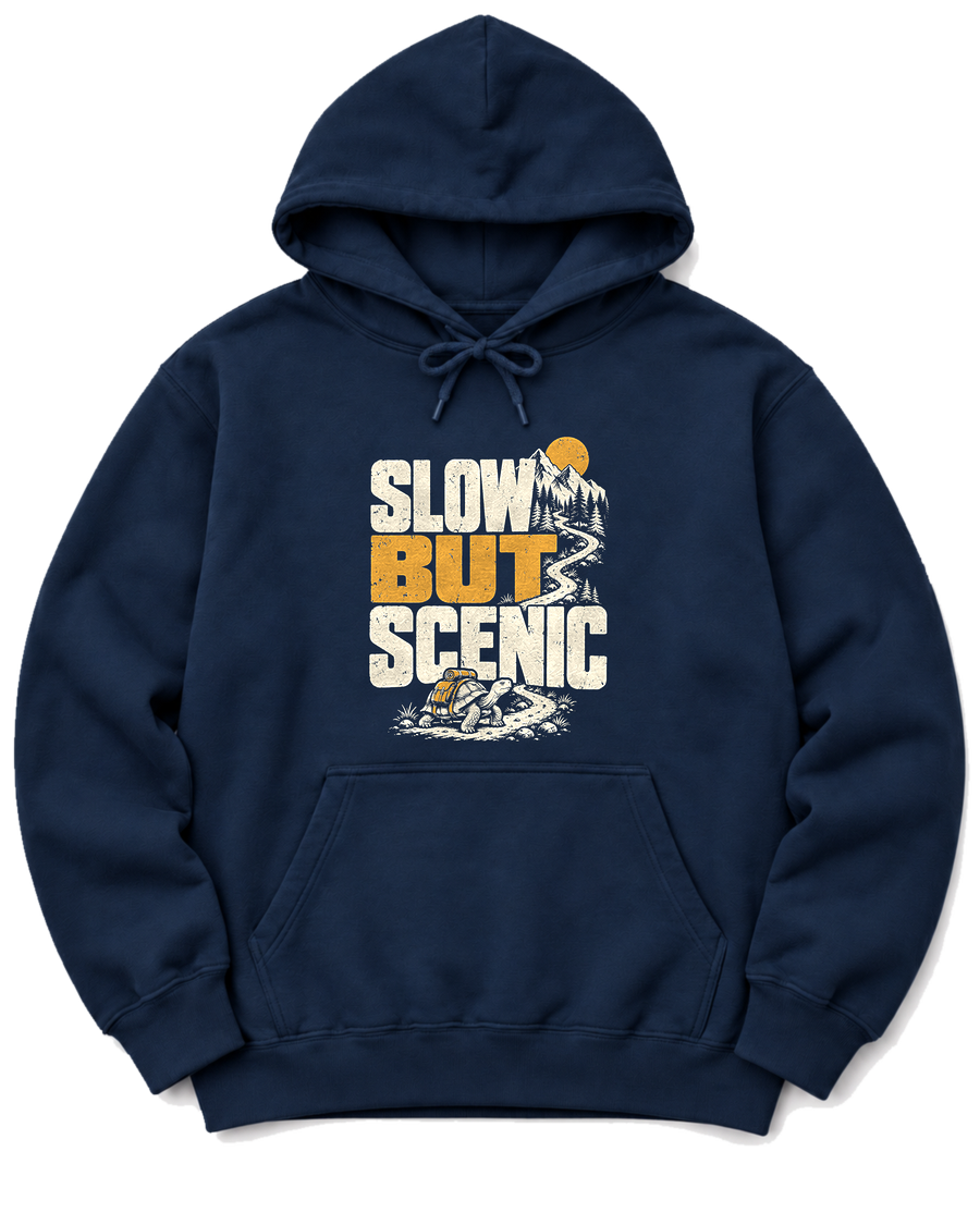 Slow but Scenic Hoodie - Navy